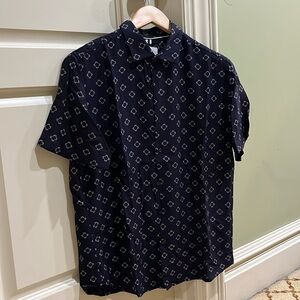 Denim & Flower Party Shirt | Size S